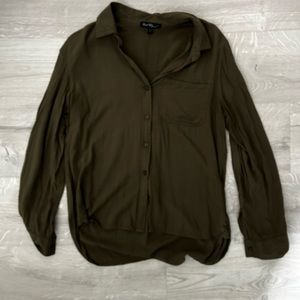 Velvet Heart Olive Button down